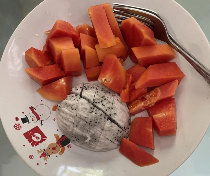 папайя и драгон фрут