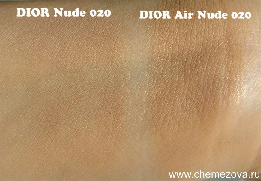 Dior Nude 020 vs Dior Nude Air 020
