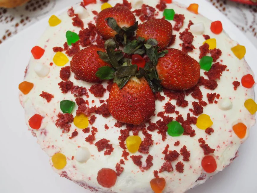  домашний торт Red Velvet Торт "Красный бархат"