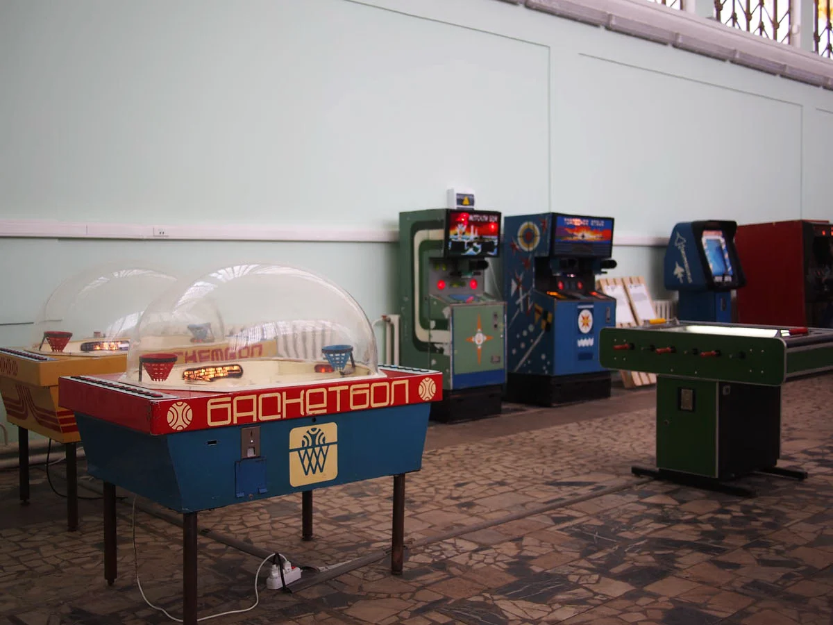 выставка советских игровых автоматов баскетбол