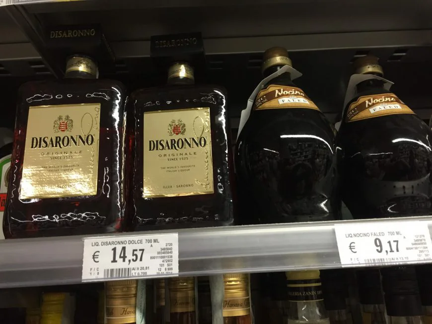вино и алкоголь в италии супермаркет венеция