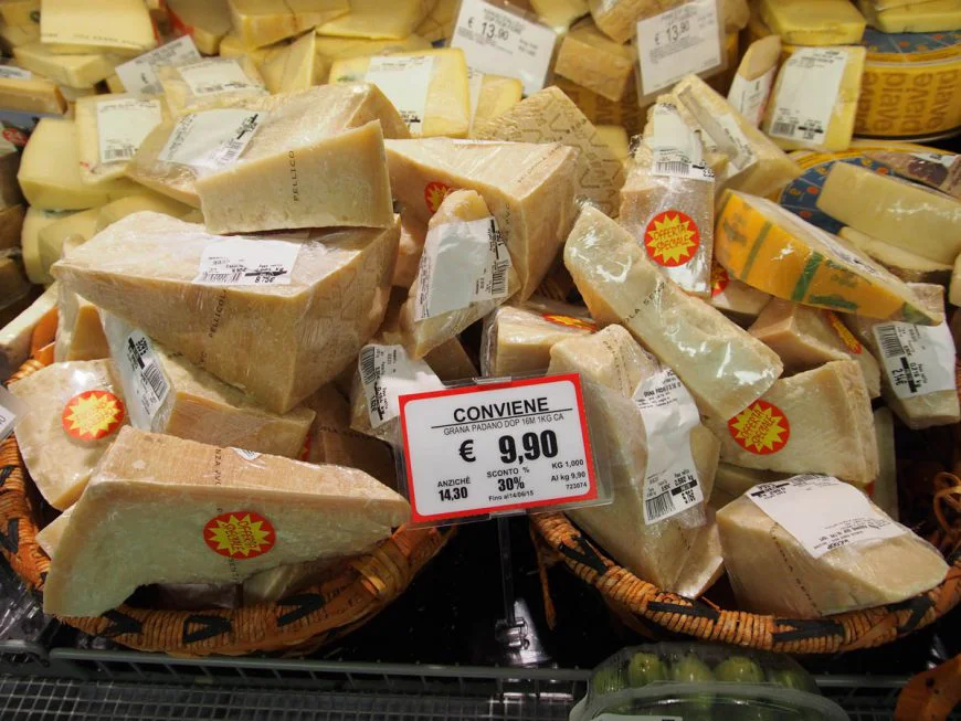Италия Венеция супермаркет цены на еду мясо овощи сыр фрукты косметика вино алкоголь