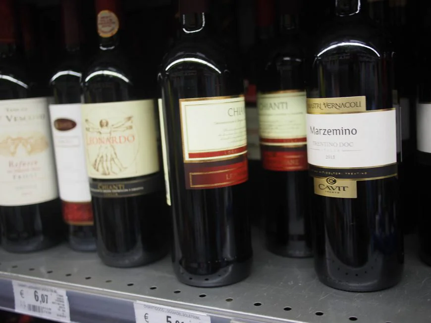 вино в италии супермаркет венеция