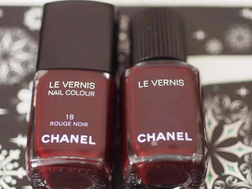 Chanel Le Vernis Nail Colour 18 Rouge Noir, Chanel Le Vernis Longwear 18 Rouge Noir