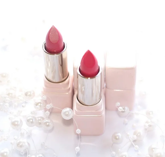 Guerlain-KissKiss-Lipstick-in-564-Pearly-Pink-and-565-Blossom-Glow