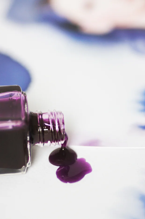  Лак для ногтей Givenchy Points d'Encrage Le Vernis, 31 Purple Ink, свотчи, отзывы, swatches, otzyvy