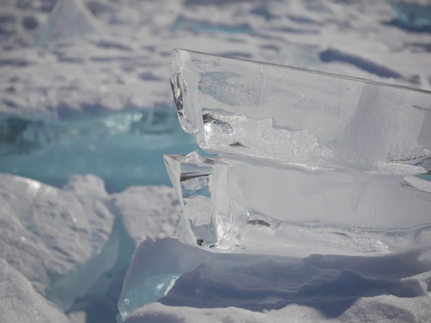 Байкальский лед фотографии