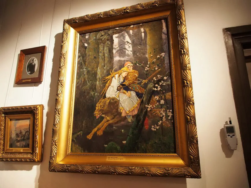 Иван Царевич и Серый волк картина Васнецова в музее