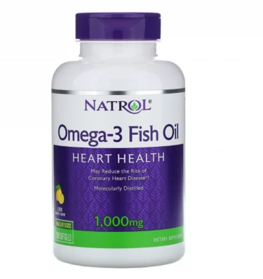 Natrol, рыбий жир омега-3