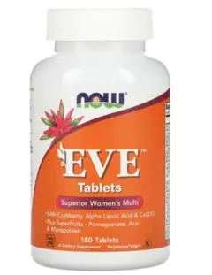 NOW Foods, Таблетки Eve, Улучшенный мультивитаминный комплекс для женщин