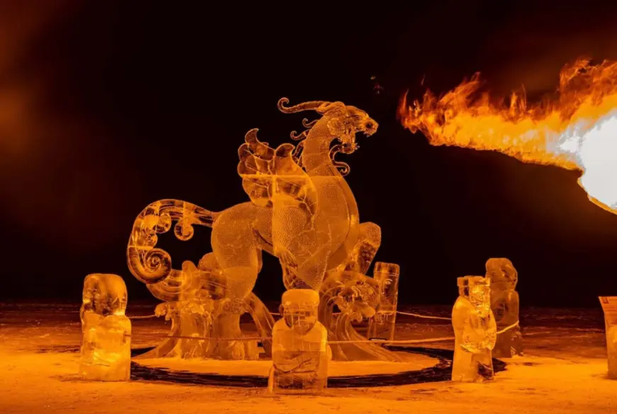 ледовые скульптуры Байкал Айс фест