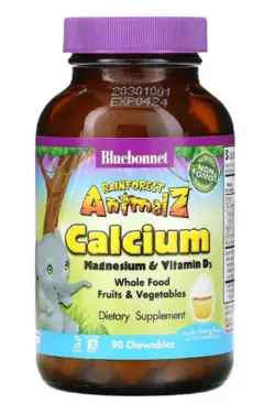 Bluebonnet Nutrition, Rainforest Animalz, Calcium Magnesium & Vitamin D3