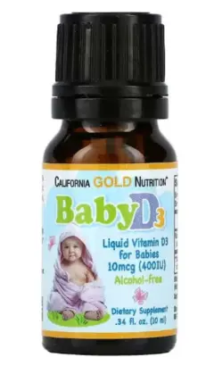 California Gold Nutrition, Baby Vitamin D3 Liquid
