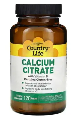 Country Life, Calcium Citrate with Vitamin D