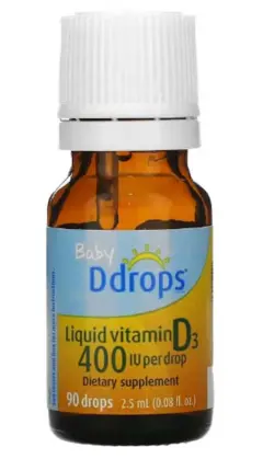 Ddrops, Baby, Liquid Vitamin D3, 400 IU