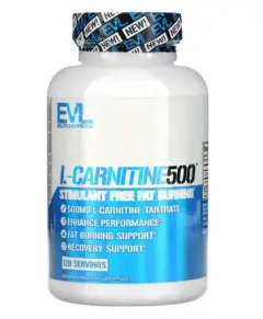 EVLution Nutrition, L-CARNITINE500, добавка для сжигания жира без стимуляторов