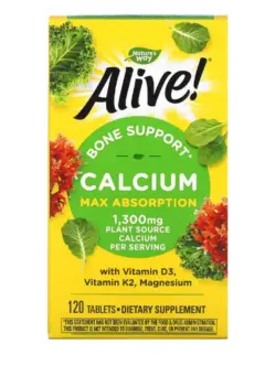 Nature's Way, Alive!, Calcium, Bone Support