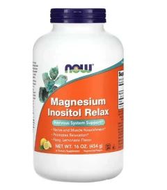 NOW Foods, Magnesium Inositol Relax, Lemonade